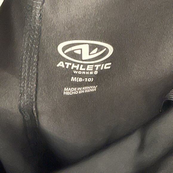 Athletic Works Black Capri Stretch Workout Dri-Works Size M(8-10) RN #64759 - Picture 5 of 5